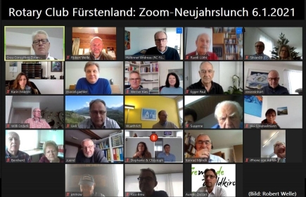 Zoom Meeting Rotary Club Fürstenland 6.1.2021